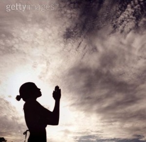 woman in prayer