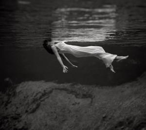 floating in the dark
